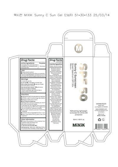 Secondary Pkg (Mixik Sunny C Sunscreen 50ml Outpkg)
